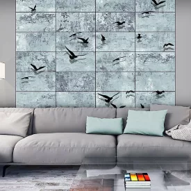 Fotótapéta - Fekete madarak az égen 3