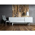 Fotótapéta - Fehér csillagok fa mintán