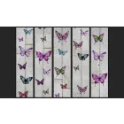 Fotótapéta - Lepkék betonfal háttéren