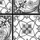 Fotótapéta - Fekete klasszikus minták