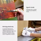 Kézzel festett kép - Arany ágak levelekkel