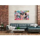 Kép - Színes zebra mosás II