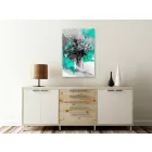 Kép - Színes virágcsokor (zöld)