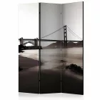 Paraván - Golden Gate híd fekete-fehérben