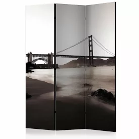 Paraván - Golden Gate híd fekete-fehérben