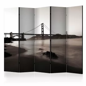 Paraván - Golden Gate híd fekete-fehérben II