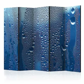 Paraván - Vízcseppek a kék üvegen II
