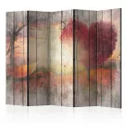 Paraván - Piros szív lombkoronájú fa II