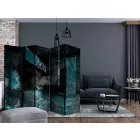 Paraván - Azúrkék geometria II