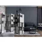 Paraván - Szürke kockák II