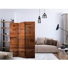 Paraván - Rusztikus fa mintázat