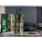 Paraván - Smaragd ólomüveg II