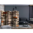 Paraván - Barna és vörös kőfal II