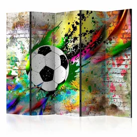 Paraván - Focilabda színes háttéren IV