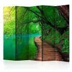 Paraván - Zöld erdő tóval II