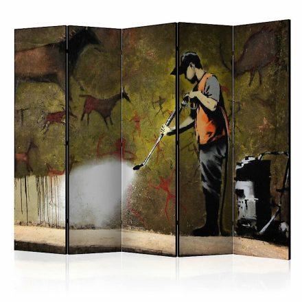 Paraván - Barlang festés (Banksy) II