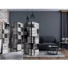 Paraván - Szürke fakockák II