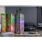 Paraván - Szivárványos téglafal II