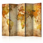 Paraván - Narancssárga világtérkép II