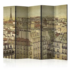 Paraván - Panoráma rajz Párizsról II