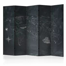 Paraván - Világtérkép iskolatáblán II