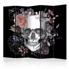 Paraván - Koponya és virágok II