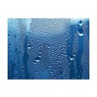 Fotótapéta - Vízcseppek a kék üveg