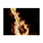 Fotótapéta - Égő gitár