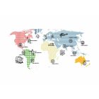 Fotótapéta - Kozmopolita világtérkép