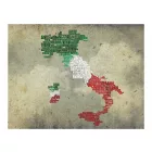 Fotótapéta - Olaszország térképe városnevekből 2