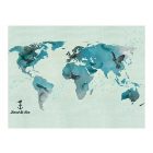 Fotótapéta - Madár mintás világtérkép