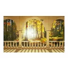 Fotótapéta - A teraszról a napsütötte erdő