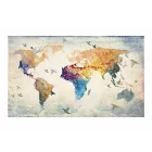 Fotótapéta - Világtérkép papírmadarakkal 2