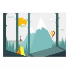 Fotótapéta - A kempingben