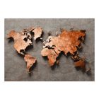 Fotótapéta - Világtérkép réz színben