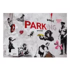 Fotótapéta - Banksy-graffiti sokszínűség
