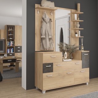 Egy praktikus megoldás: az előszoba beépített szekrény