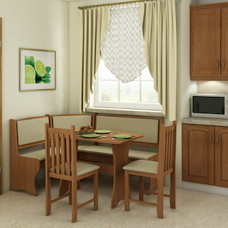 A sarok étkezőgarnitúrák praktikus, helytakarékos megoldást nyújtanak